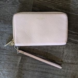 Kate Spade wristlet wallet, light pink